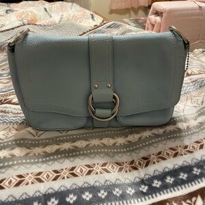 Coach Blue Leather Shoulder Bag